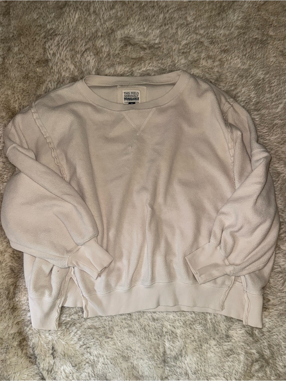 American Eagle Sherpa Crew Neck